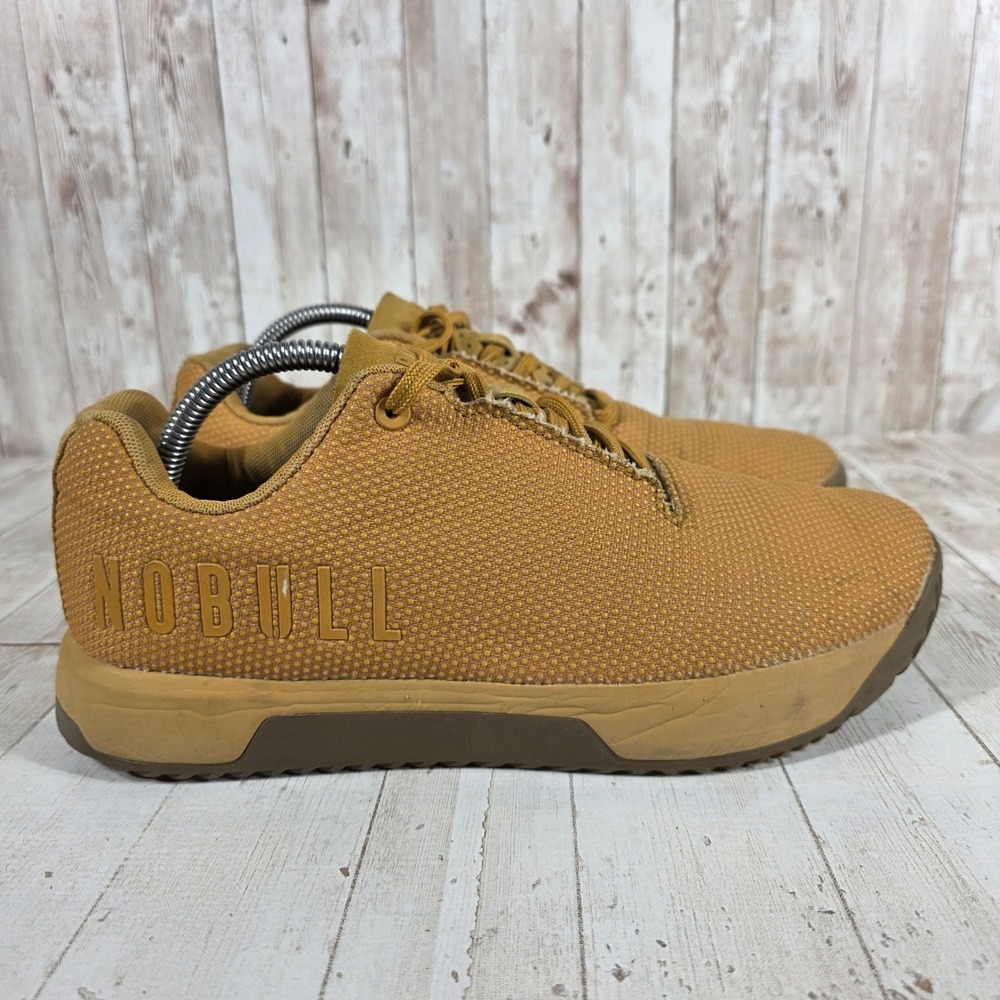 NOBULL SuperFabric Trainer Ochre Mustard Yellow Women 11 Men 9.5 Training Shoes
